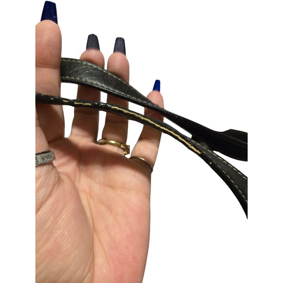 Vintage Etienne Aigner Black Leather Shoulder‎ Handbag Purse - Picture 7 of 9